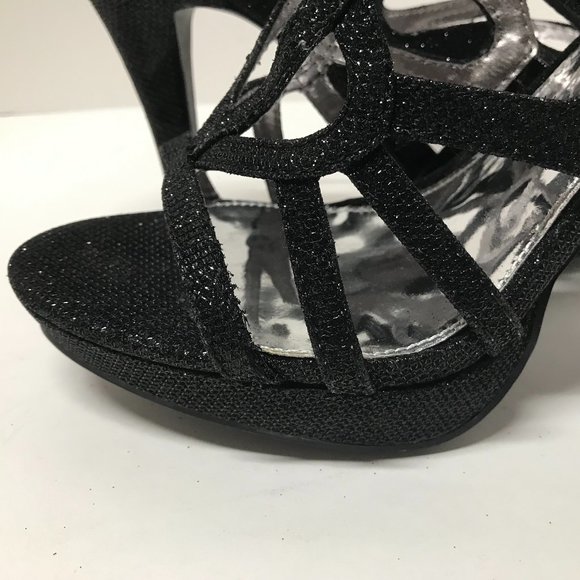 Report Rocko Caged Platform Evening Sandals - Picture 5 of 16